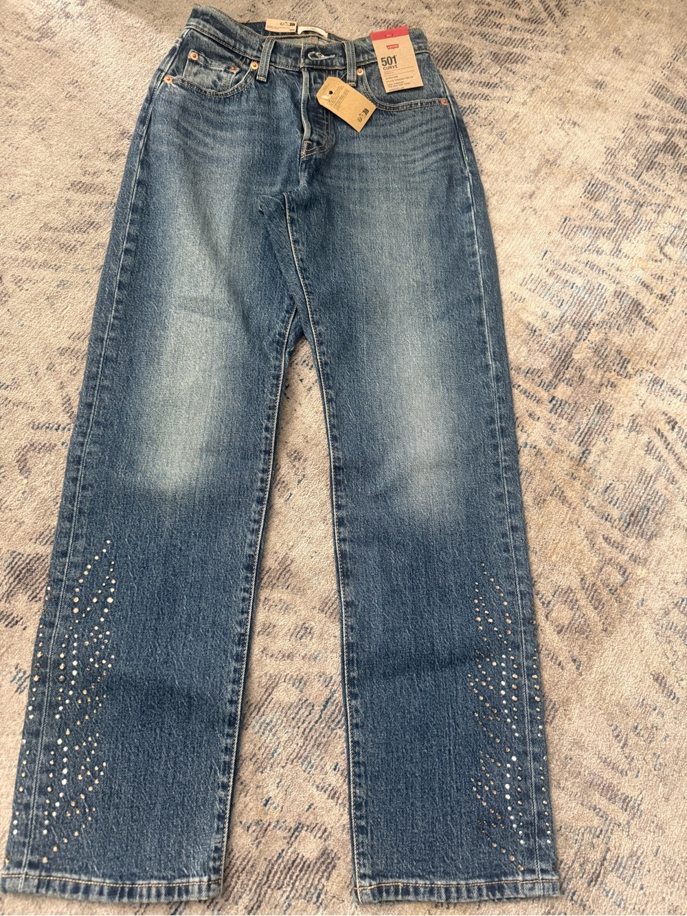 Levi's blue denim jacket with rear pockets - Picture 3 of 16